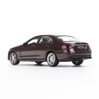 Машина металл MERCEDES-BENZ e-class amg 12см, дв,баг,ин,бордовый, кор. Технопарк в кор.2*36шт