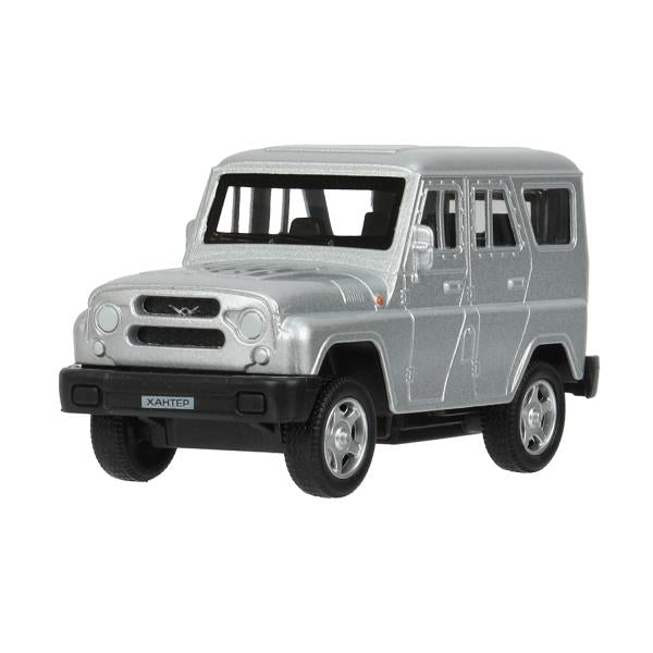 Машина металл UAZ ХАНТЕР длина 10,5 см, инерция, серебристый, кор. Технопарк в кор.2*36шт