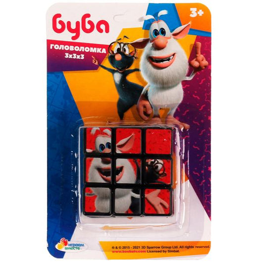 ZY896242-R8 Логическая игра Буба кубик 3х3 с картинками, блист.11*17*10 ИГРАЕМ ВМЕСТЕ в кор.2*144шт