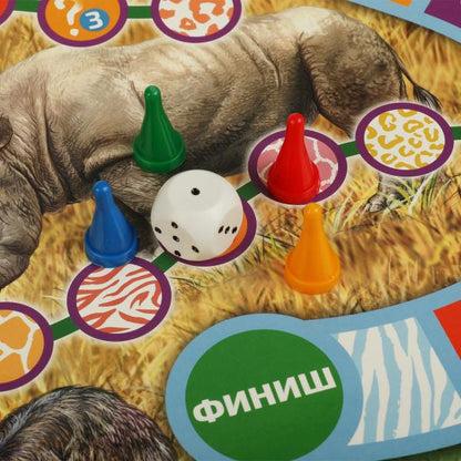 Животные планеты Земля. Настольная игра-квадрат. 40 карточек. 250х250х55мм. Умные игры в кор.10шт