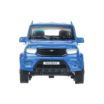 Машина металл UAZ patriot 10,5 см, инерция, синий, кор. Технопарк в кор.2*36шт