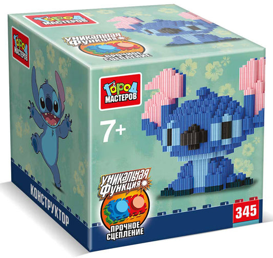 Конструктор 3D сборная фигурка стич, 345 дет. Город мастеров