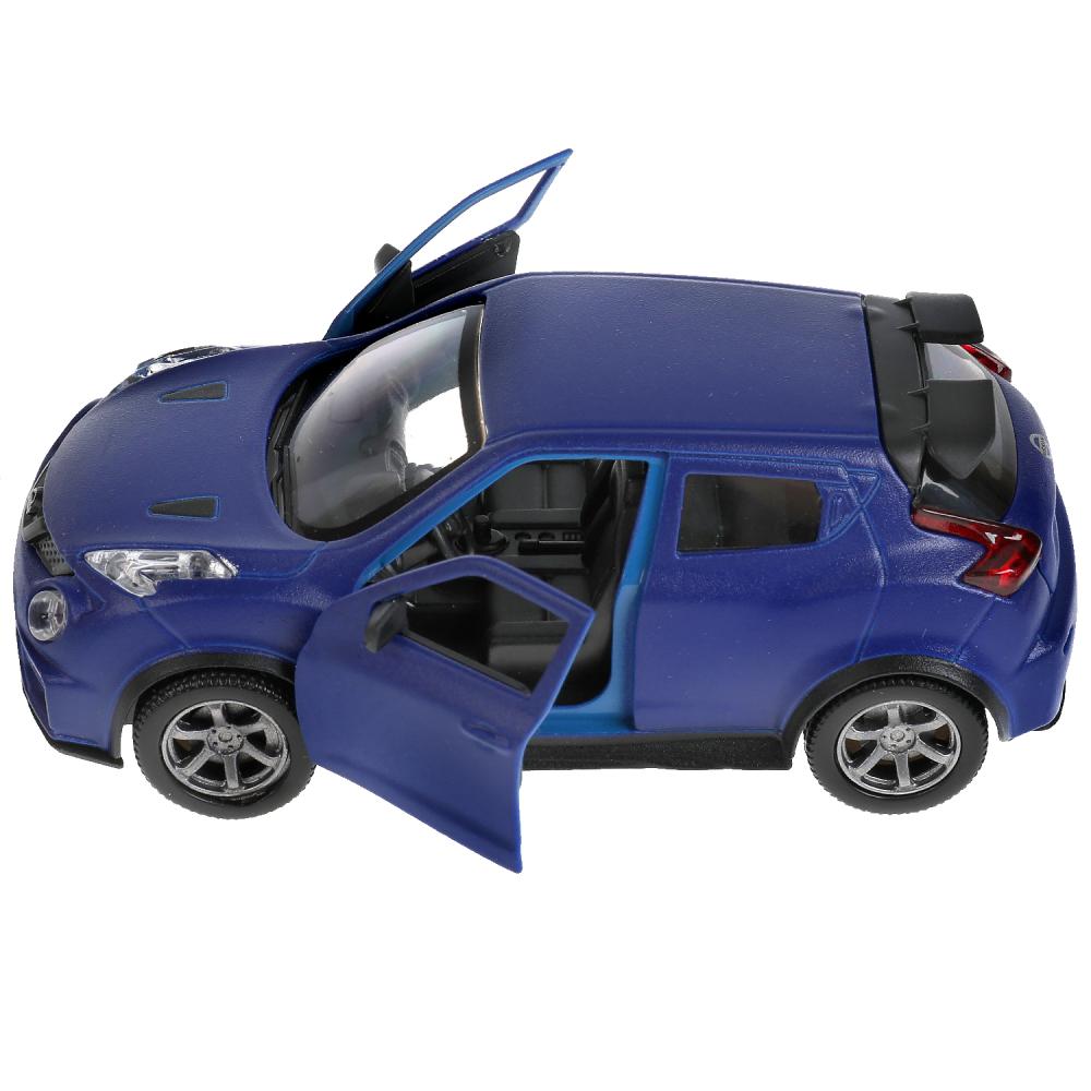 Машина металл NISSAN JUKE-R 2.0 SOFT 12 см, двер, багаж, инерц, синий, кор. Технопарк в кор.2*36шт