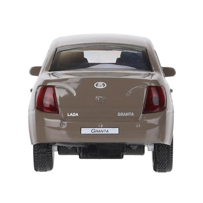 Машина металл LADA granta 11,5 см, двери, инерц, коричневый, кор. Технопарк в кор.2*36шт