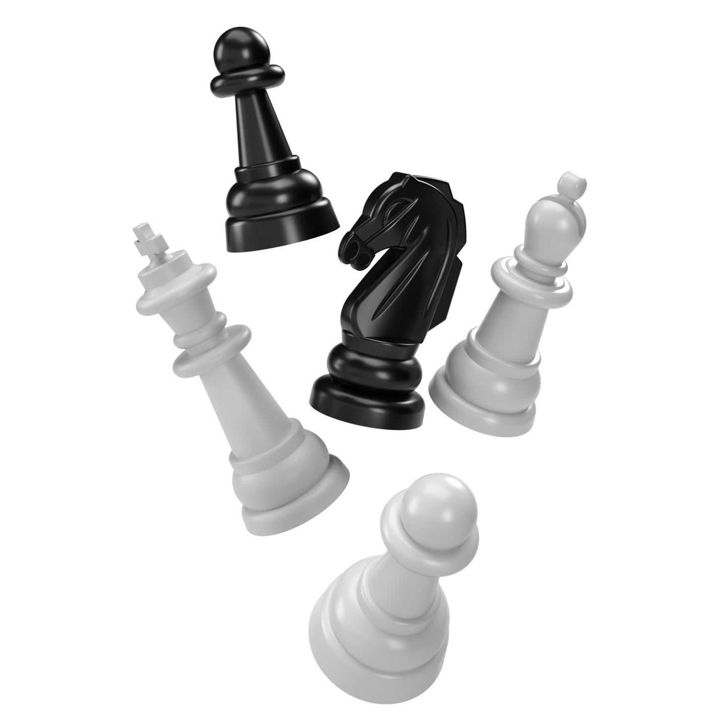 Игра настольная "Шашки-Шахматы" в пласт.коробке (мал, сер)