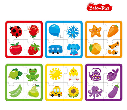 Пазлы "Собирай цвета" 24 эл Baby Toys (макси)