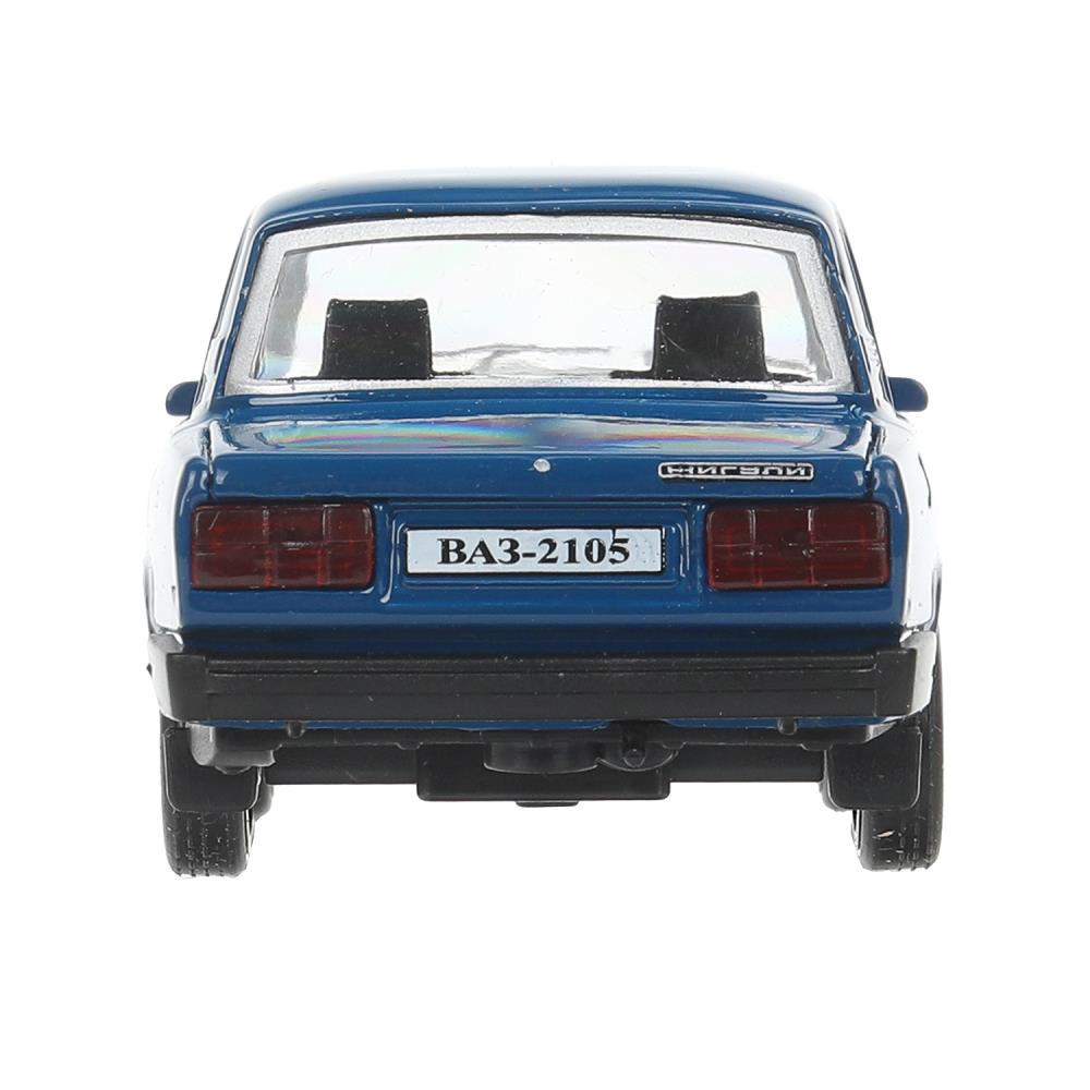 Машина металл LADA ваз-2105 1997 12cm,двери,багаж,инерц.темно-синий,кор. Технопарк в кор.2*36шт