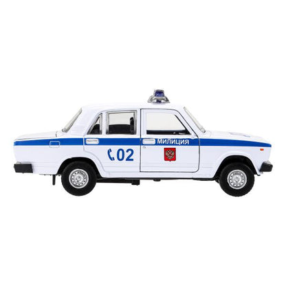 Машина металл свет-звук LADA ваз-2105 12 cm, дв,баг,инер,пол,кор. технопарк Технопарк в кор.2*36шт