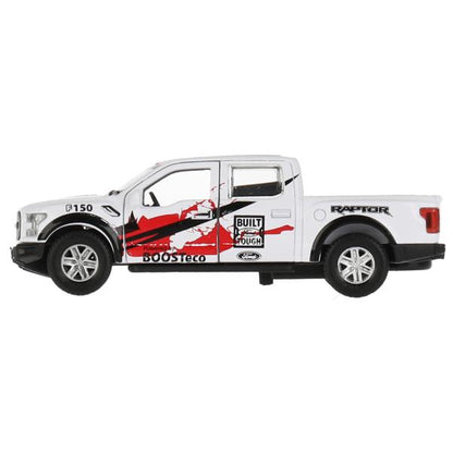 F150RAP-12SRT-WH 326504 Машина металл FORD F150 RAPTOR СПОРТ 12 см, двери, багаж, инерц, белый, кор.