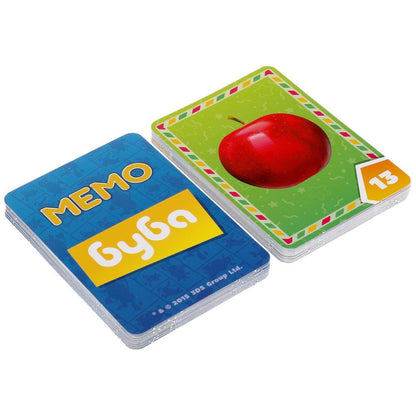 БУБА. КАРТОЧНАЯ ИГРА МЕМО. (50 КАРТОЧЕК). КОР: 125Х170Х40ММ, КАРТОЧКИ 65Х95ММ. УМНЫЕ ИГРЫ в кор.50шт