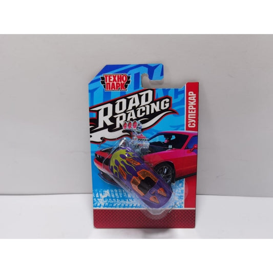 Машина металл ROAD RACING СУПЕРКАР 7,5 см, в ассорт, блист. Технопарк в кор.2*288шт