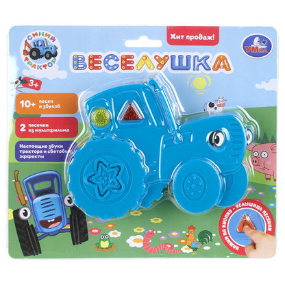 Веселушка 10+ песен и звуков умка СИНИЙ ТРАКТОР на блист. Умка в кор.120шт