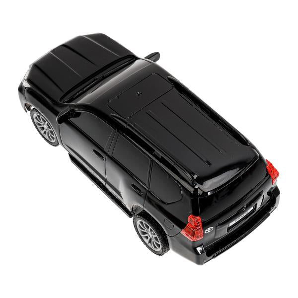 Машина ру TOYOTA PRADO свет, 19 см, черн, кор - в кор.2*24шт