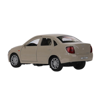 Машина металл LADA granta 11,5 см, двери, инерц, бежевый, кор. Технопарк в кор.2*36шт