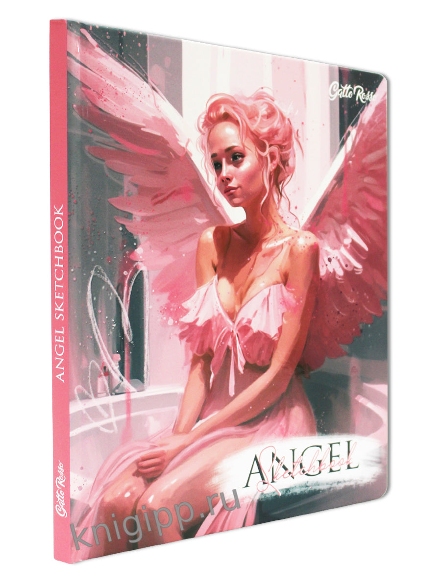 Gatto Rosso. Angel Sketchbook. Angel in Pink