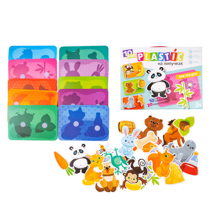 Пластик на липучках "Кто что ест?" 10KOR PLASTIC