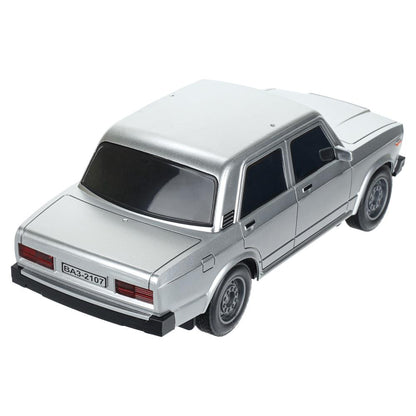 Машина р/у LADA ваз-2107 26 см, свет, серебристый, кор. Технопарк в кор.24шт