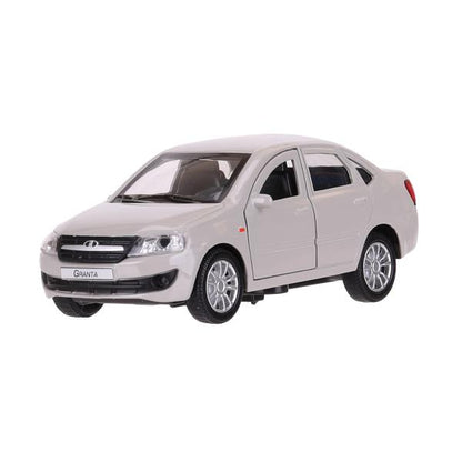 Машина металл LADA granta 11,5 см, двери, инерц, серебристый, кор. Технопарк в кор.2*36шт