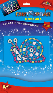 Мозаика глиттерная А6,Улитка,С2615-06