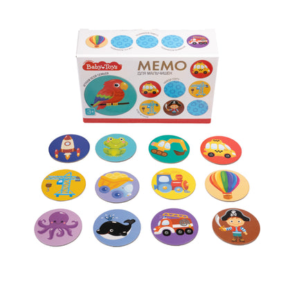 ИГРА НАСТОЛЬНАЯ МЕМО "ДЛЯ МАЛЬЧИШЕК" ВABY TOYS в кор.10шт