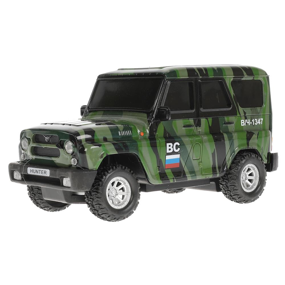 Машина р/у UAZ HUNTER 18 см, свет, камуф, кор. Технопарк в кор.2*24шт