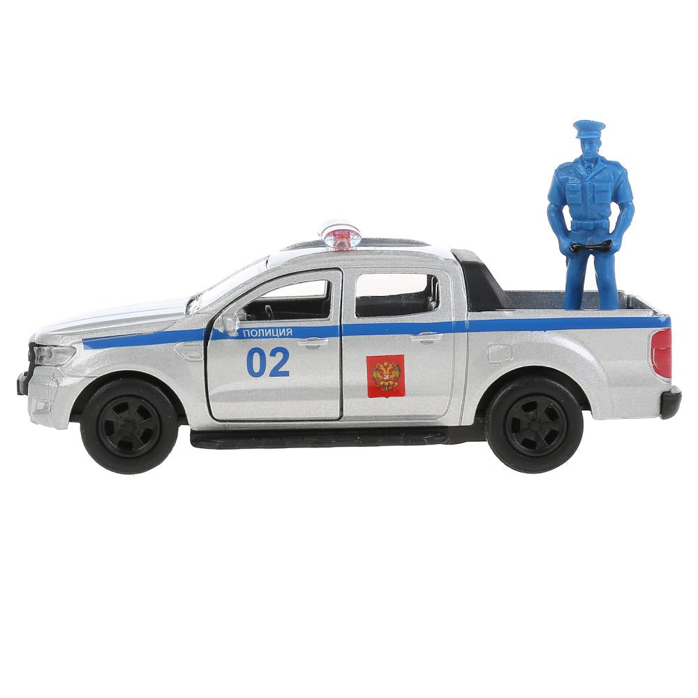 Машина металл FORD ranger, 12 см, дв., баг., инер.+фигур. 4,5см, в ассор. Технопарк в кор.2*24шт