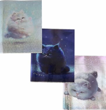 Обложки д/тетрадей 3шт с гол.рис. Коты,66042
