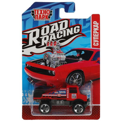 Машина металл ROAD RACING СУПЕРКАР 7,5 см, в ассорт, блист. Технопарк в кор.2*360шт