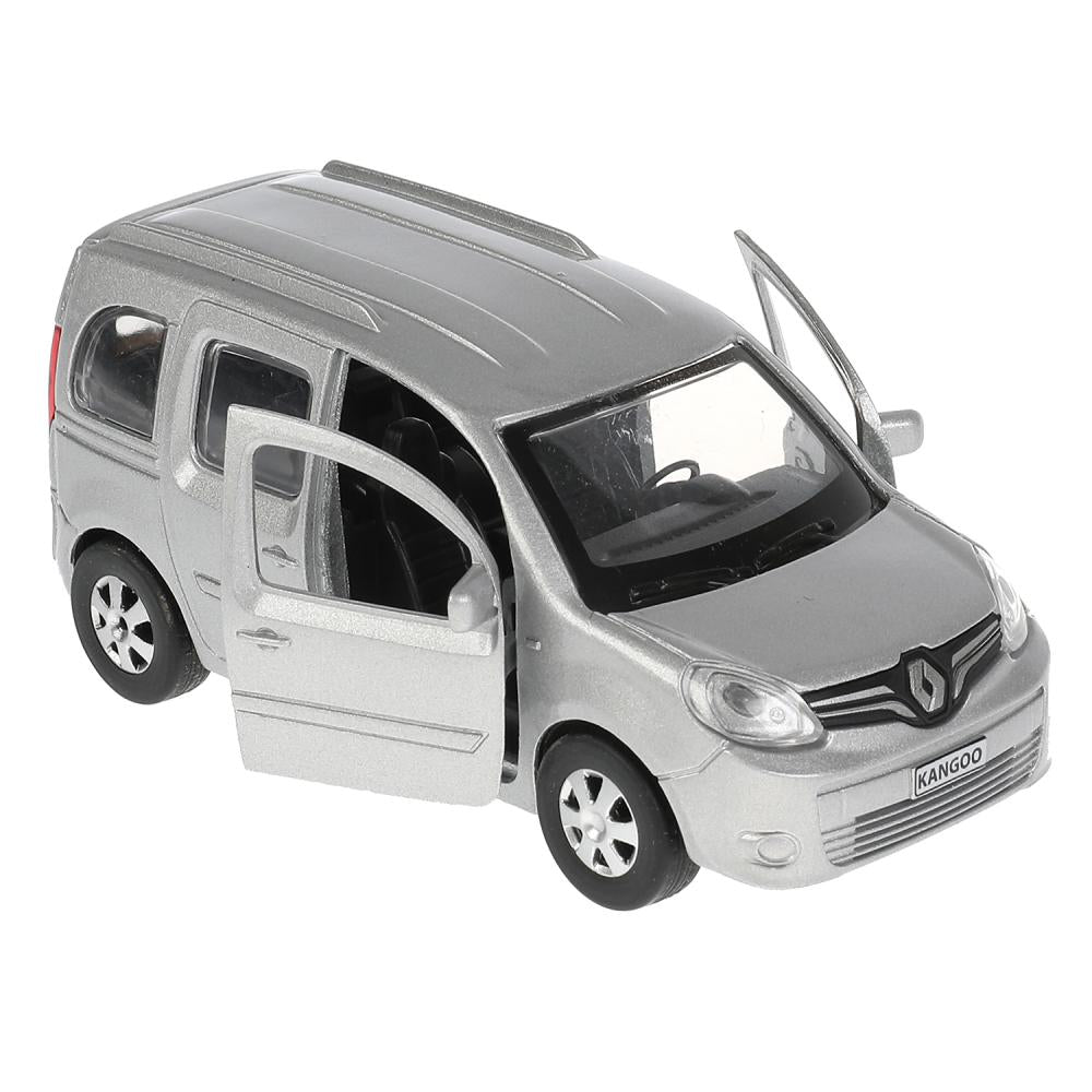 ТМ Технопарк. Машина металл "RENAULT KANGOO" 12см, открыв. двери, инерц., СЕРЕБР. в кор в кор.2*36шт