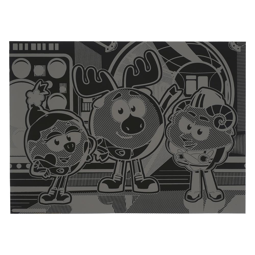 Гравюра Смешарики , цветная, д4 MultiArt