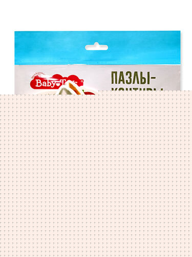 Пазлы контуры "Первые пазлы" 6 фигурок Baby Toys (мягкие)