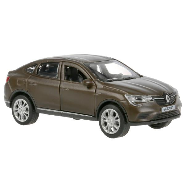 Машина металл свет-звук RENAULT ARKANA матовый бежевый 12 см, двери, кор. Технопарк в кор.2*36шт