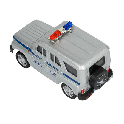 Игрушка пластик ворота+1 машинка, ПОЛИЦИЯ,кор. Технопарк в кор.24шт