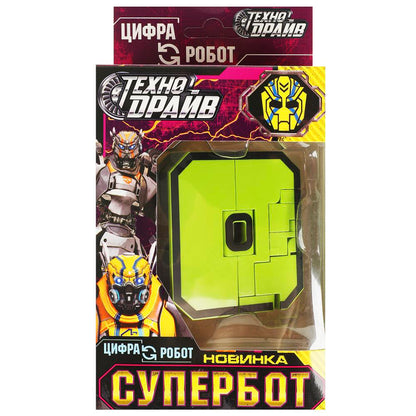 Робот трансформирующийся в цифру 0, кор.10,5*19*6см ТЕХНОДРАЙВ в кор.150шт