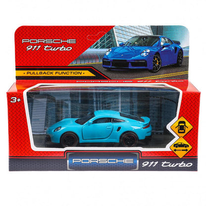 Машина металл porshe 911 turbo инерция, двери, размер 10.5 Технопарк в кор.2*120шт