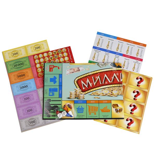НАСТОЛЬНАЯ БИЗНЕС ИГРА "УМНЫЕ ИГРЫ" МИЛЛИОНЕР В РУСС. КОР. в кор.20шт