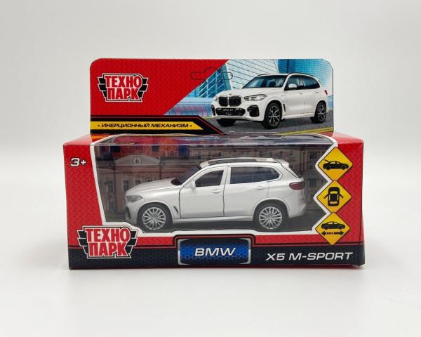 Машина металл BMW X5 M-SPORT 12 см, двери, багаж, бел, кор. - в кор.2*36шт