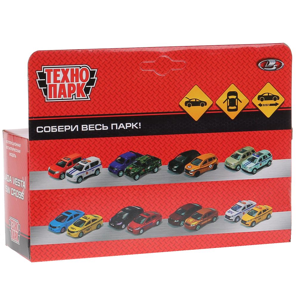 VESTA-CROSS-SL Машина металл LADA VESTA SW CROSS, длина 12 см, откр двери, багаж, инерц, Технопарк в
