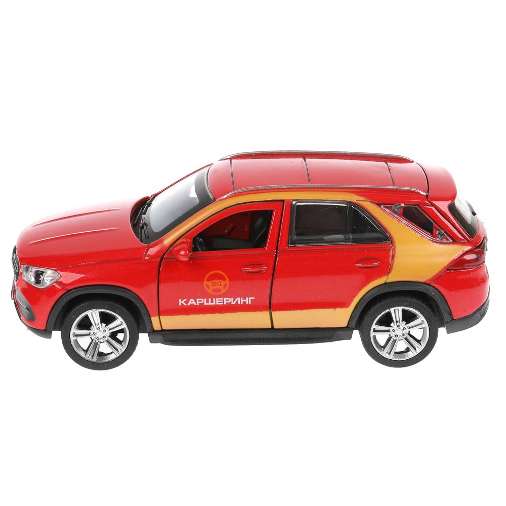 GLE-12DELI-RD Машина металл MERCEDES-BENZ GLE КАРШЕРИНГ 12 см, двери, багаж, красный, кор. Технопарк