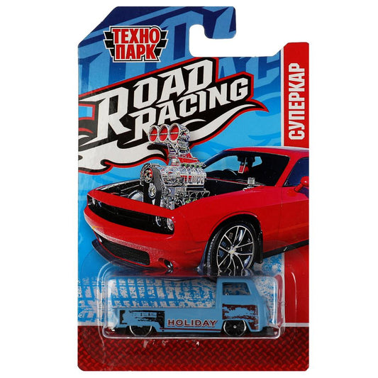 Машина металл ROAD RACING СУПЕРКАР 7,5 см, в ассорт, блист. Технопарк в кор.2*360шт