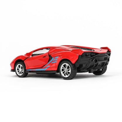 1:32 модель металл свет-звук lamborghini sian 14.9см, двери, инерция, багаж. - в кор.2*48шт