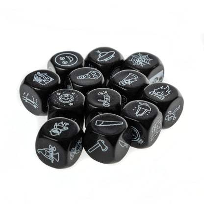 ИГРА "ГОВОРЯЩИЕ КУБИКИ" СТРАШИЛКИ (ЖЕСТЯНАЯ КОРОБОЧКА) в кор.42шт