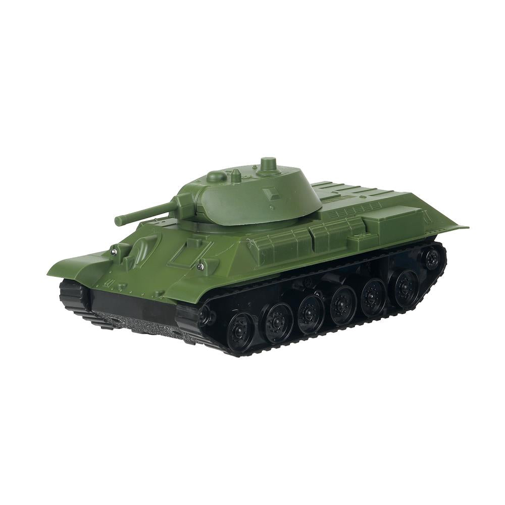 Р/у ТАНК т-34 23 см, свет, зеленый, кор. Технопарк в кор.24шт