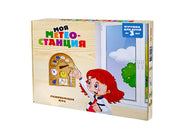 Игра-конструктор деревянная "Моя Метеостанция"