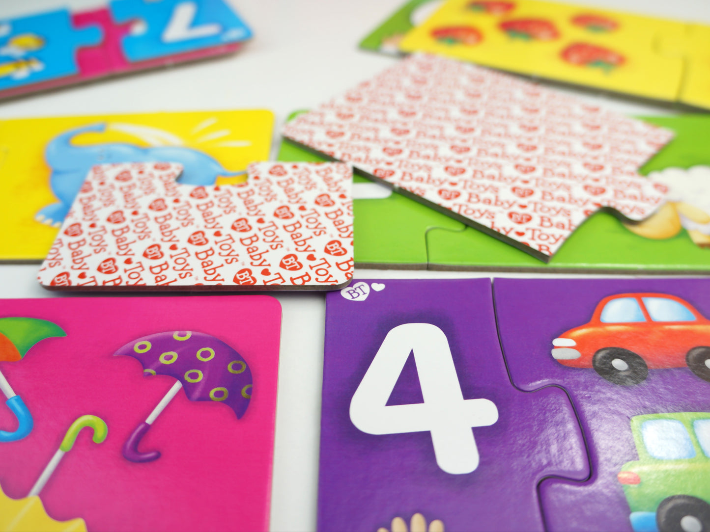 Пазлы макси парные "Веселый счет" 20 элементов BABY TOYS