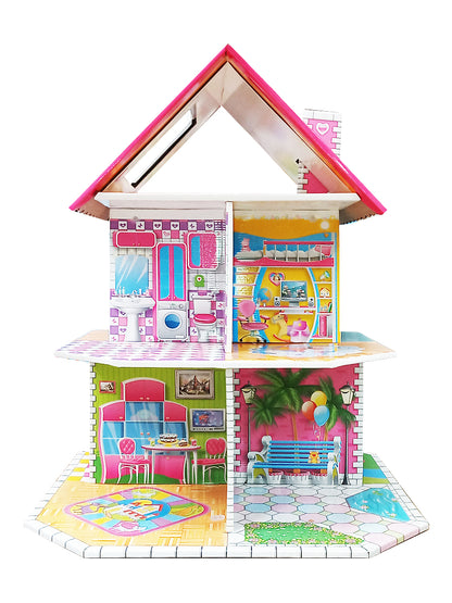 Домик кукольный быстрой сборки. Dream House. "Коттедж"