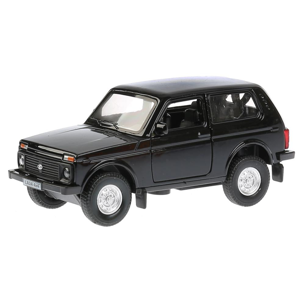 ТМ Технопарк. Машина металл "LADA 4x4" 12см, открыв. двери, инерц., ЧЕРНЫЙ. в кор. в кор.2*36шт