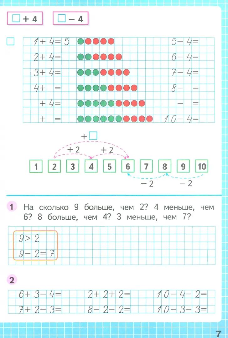 Моро. Математика. Рабочая тетрадь. 1 класс. В 2-х ч. Ч. 2 / к ФП 22/27