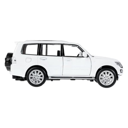 Машина металл свет-звук MITSUBISHI pajero 4wd turbo,14,5 см, двери, инерция Технопарк в кор.2*24шт