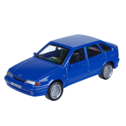 Машина металл LADA lada 2114 длина 10,5 см, инерц, синий, кор. Технопарк в кор.2*36шт